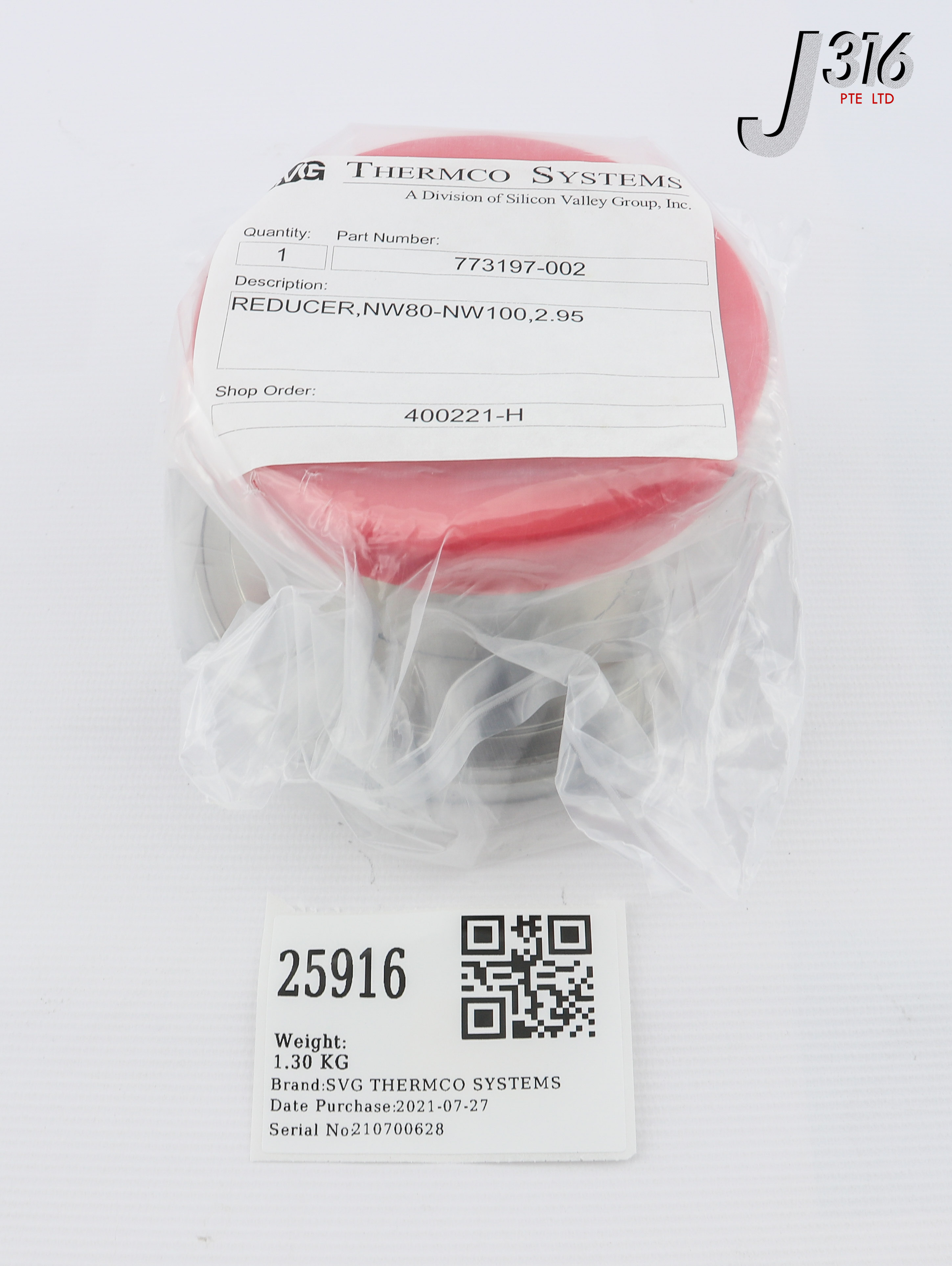 25916 SVG THERMCO SYSTEMS REDUCER, NW80 TO NW100, 2.95 (NEW
